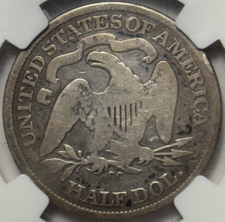 Liberty Seated Halves 1872-CC SEATED LIBERTY HALF DOLLAR NGC G-6