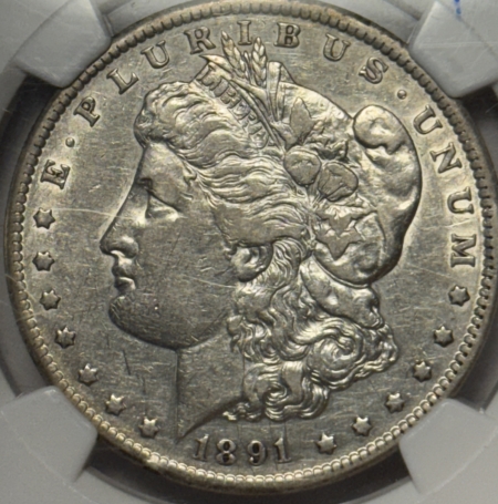 Morgan Dollars 1891-CC MORGAN DOLLAR VAM-3 SPITTING EAGLE NGC VF-30