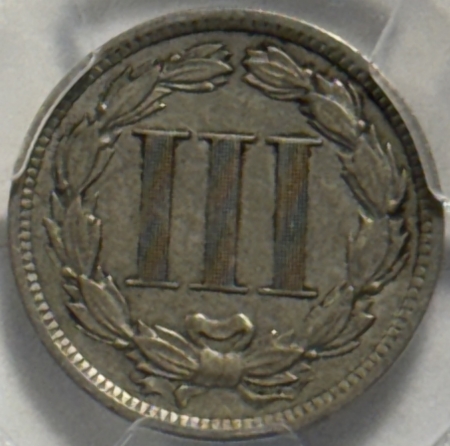 New Certified Coins 1889 THREE CENT NICKEL – PCGS XF-45, TOUGH!