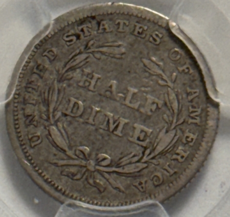 Half Dimes 1837 SEATED LIBERTY HALF DIME, SMALL DATE – PCGS VF-20, WHOLESOME & ORIGINAL!