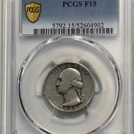 New Certified Coins 1932-S WASHINGTON QUARTER – PCGS F-15