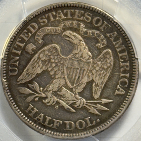Half Dollars 1873-S SEATED LIBERTY HALF DOLLAR, ARROWS – PCGS VF-25, SCARCE & NICE!