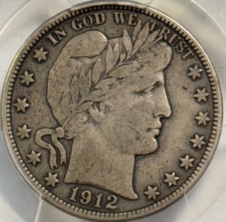 Barber Halves 1912-D BARBER HALF DOLLAR – PCGS VF-35, PREMIUM QUALITY, PERFECT & CAC APPROVED!