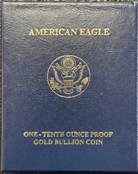 American Gold Eagles, Buffaloes, & Liberty Series 2007-W $5 PROOF 1/10 OZ AMERICAN GOLD EAGLE – GEM PROOF W/ ORIGINAL BOX & COA
