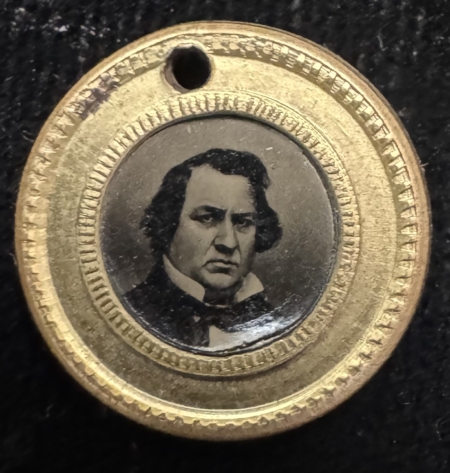 New Store Items 1860 DOUGLAS-JOHNSON 9/16″ JUGATE FERROTYPE,  A RARE SMALL SIZE & PRISTINE COND!