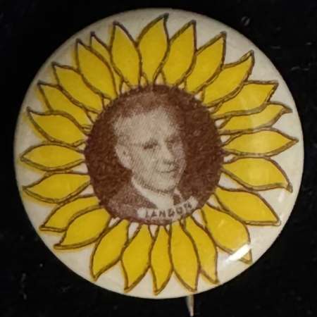 New Store Items 1936 ALF LANDON 7/8″ SUNFLOWER CELLULOID CAMPAIGN BUTTON-ATTRACTIVE & MINT!