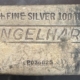 Bullion VINTAGE 100 OZ ENGLEHARD .999 POURED SILVER BAR; SERIAL #W168915
