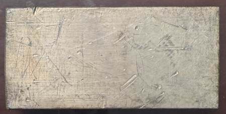 Bullion VINTAGE 100 OZ ENGLEHARD .999 STRUCK SILVER BAR; SERIAL #P329817