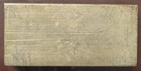 Bullion VINTAGE 100 OZ ENGLEHARD .999 STRUCK SILVER BAR; SERIAL #C014711