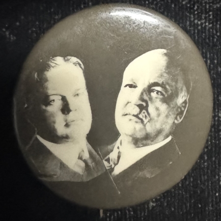 New Store Items 1932 HOOVER-CURTIS 1 1/4″ CELLULOID JUGATE CAMPAIGN BUTTON-UNUSUAL & NEAR MINT!