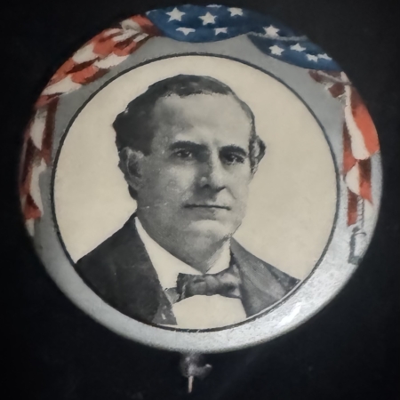 New Store Items 1896 WILLIAM JENNINGS BRYAN 1 3/4″ CELLO CAMPAIGN BUTTON-COLORFUL & MINT!