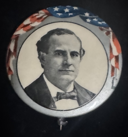 New Store Items 1896 WILLIAM JENNINGS BRYAN 1 3/4″ CELLO CAMPAIGN BUTTON-COLORFUL & MINT!