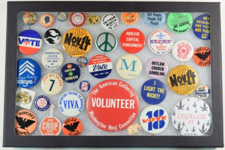 Miscellaneous 1960-1980 POLITICAL CAUSE BUTTONS APPROX 40 DIFF, SOME VIETNAM ERA-EXC/NR-MINT!
