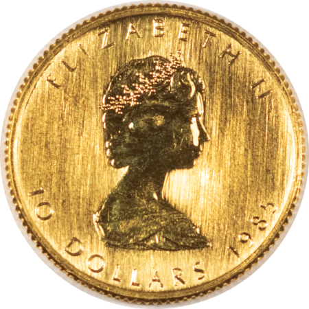 Bullion 1985 $10 1/4 OZ .9999 GOLD CANADA MAPLE LEAF – FRESH BRILLIANT UNCIRCULATED!