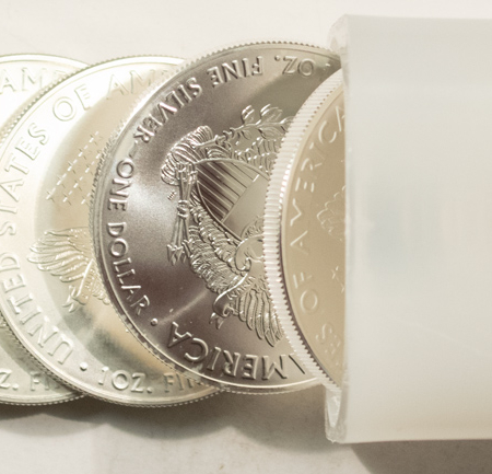 American Silver Eagles 2020 TYPE 1 $1 AMERICAN SILVER EAGLE ORIGINAL 20 COIN TUBE – BU IN US MINT TUBE