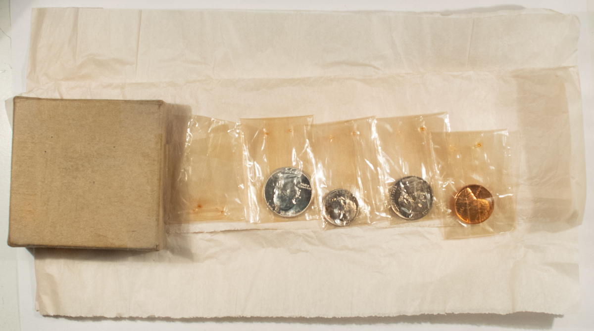 New Store Items 1953 PARTIAL U.S. MINT SILVER PROOF SET (NO 50C) GEM PROOF, ORIGINAL BOX & PAPER New Store Items 1953 PARTIAL U.S. MINT SILVER PROOF SET (NO 50C) GEM PROOF, ORIGINAL BOX & PAPER