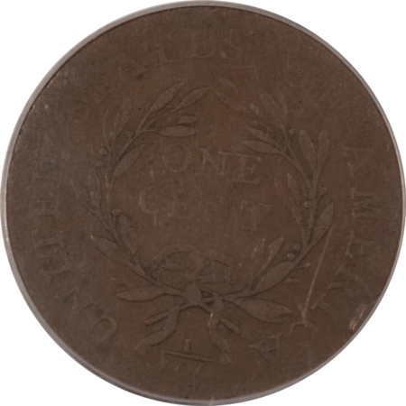 Early Copper & Colonials 1794 FLOWING HAIR LARGE CENT, HEAD OF 1794, S-22 – PCGS VF-20, GREAT COLOR!
