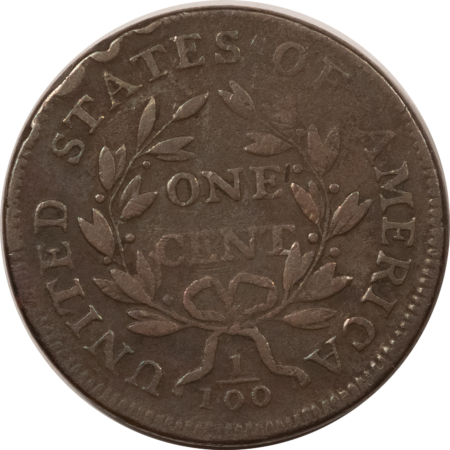 Draped Bust Large Cents 1797 DRAPED BUST LARGE CENT NO STEMS, PLEASING W/ STRONG DETAILS OLD OBV SCRATCH