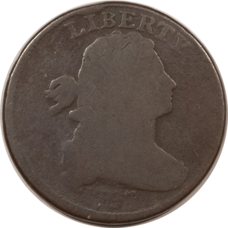 Draped Bust Large Cents 1797 REV OF 1795 GRIPPED EDGE DRAPED BUST LARGE CENT CIRCULATED HONEST LOW GRADE