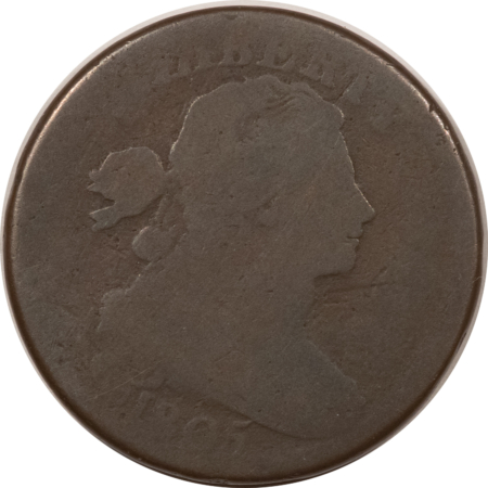 Draped Bust Large Cents 1805 DRAPED BUST LARGE CENT – CIRCULATED, ORIGINAL!