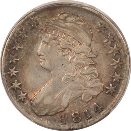 Early Halves 1814 CAPPED BUST HALF DOLLAR – PCGS XF-40, ATTRACTIVE & WHOLESOME!