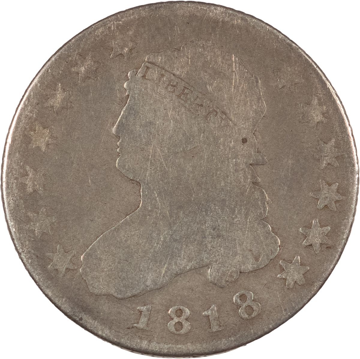 Capped Bust Quarters 1818 CAPPED BUST QUARTER – CIRCULATED, DECENT DETAILS! Capped Bust Quarters 1818 CAPPED BUST QUARTER – CIRCULATED, DECENT DETAILS!