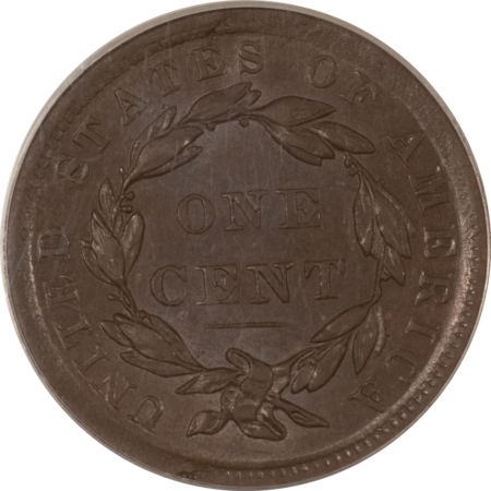 CAC Approved Coins 1839 CORONET HEAD LARGE CENT, SILLY HEAD – PCGS AU-55, PQ++, OGH & CAC APPROVED!