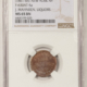 Civil War & Hard Times 1837 HARD TIMES TOKEN, HT-42, LIBERTY, NOT ONE CENT FOR TRIBUTE – NGC AU-55 BN