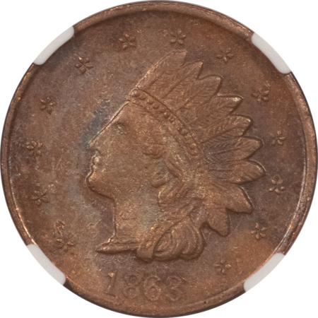 Civil War & Hard Times 1863 ANN ARBOR MI, F-40A-1a PHILIP BACK DRY GOODS, R-3 NGC MS-64 BN RARE, PRETTY