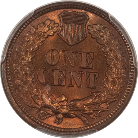 CAC Approved Coins 1865 INDIAN CENT PLAIN 5 – PCGS MS-65 RB, FRESH, PREMIUM QUALITY & CAC APPROVED!