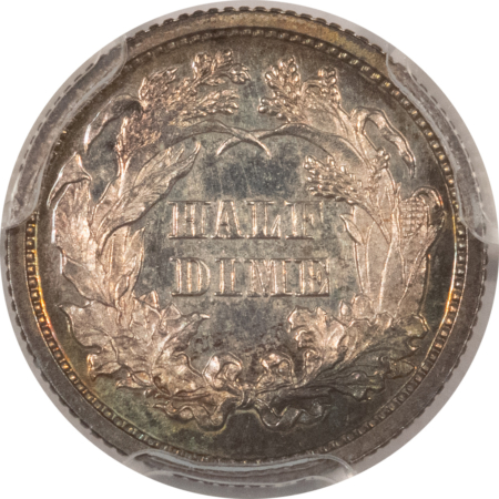 Half Dimes 1867 PROOF SEATED LIBERTY HALF DIME – PCGS PR-62, PRETTY!