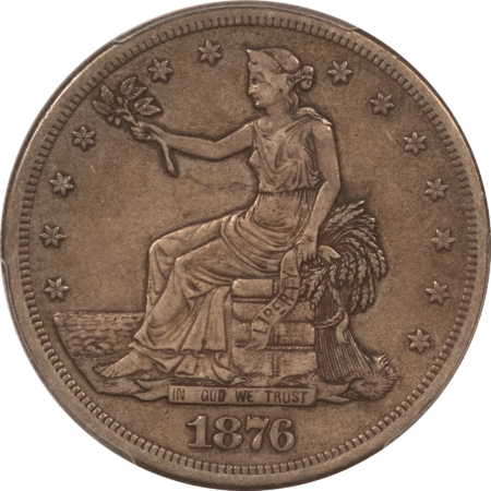 Dollars 1876-S $1 TRADE DOLLAR – PCGS XF-40, PERFECT ORIGINAL! PREMIUM QUALITY!