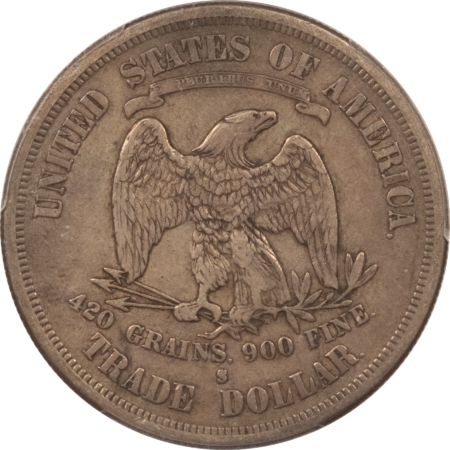 Dollars 1876-S $1 TRADE DOLLAR – PCGS XF-40, PERFECT ORIGINAL! PREMIUM QUALITY!