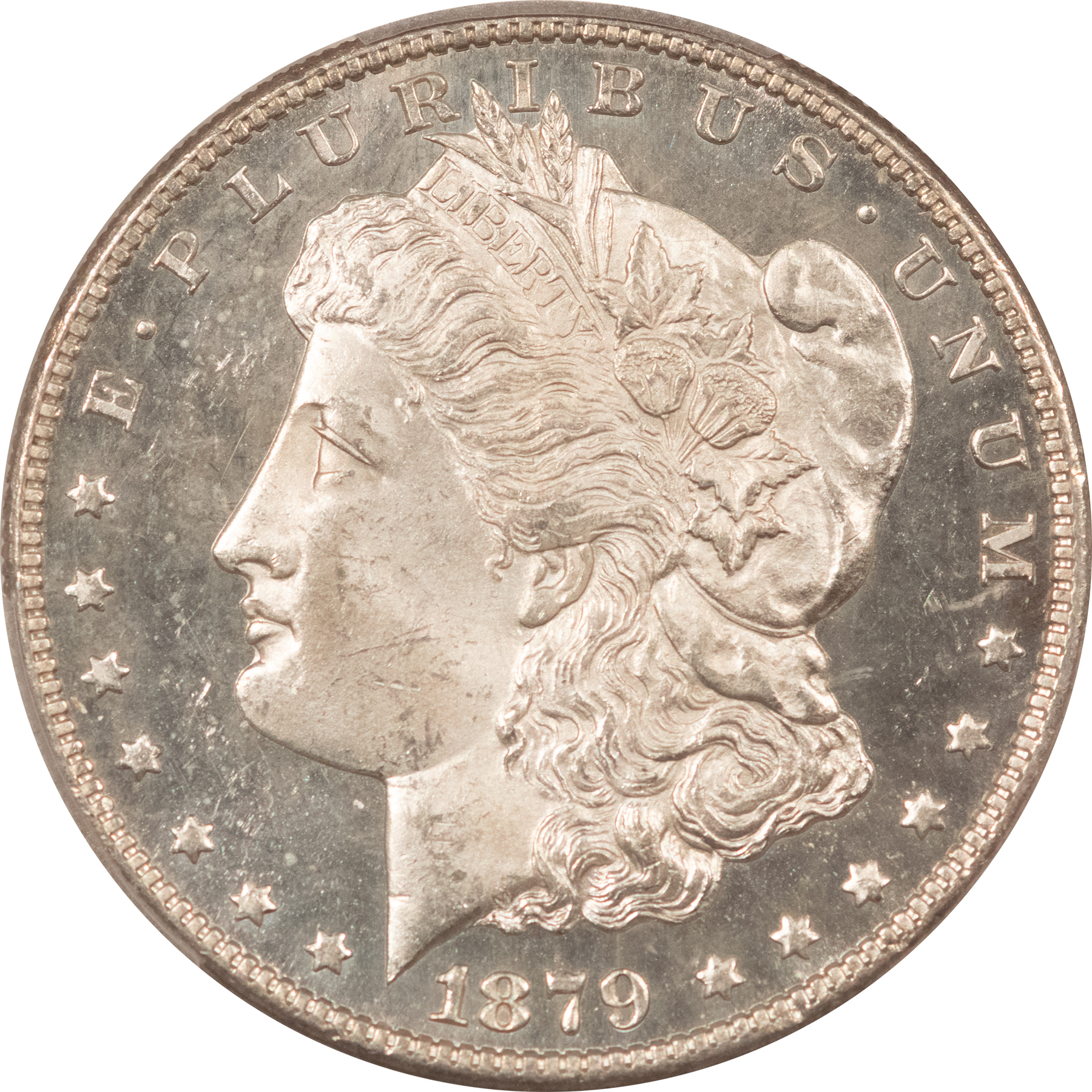 Dollars 1879-S $1 MORGAN DOLLAR – PCGS MS-63, OBVERSE PROOFLIKE & SUPER NICE! Dollars 1879-S $1 MORGAN DOLLAR – PCGS MS-63, OBVERSE PROOFLIKE & SUPER NICE!