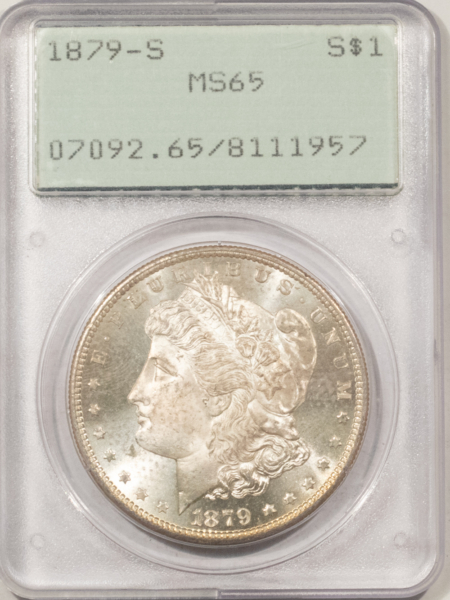 Dollars 1879-S $1 MORGAN DOLLAR – PCGS MS-65, RATTLER & PREMIUM QUALITY!