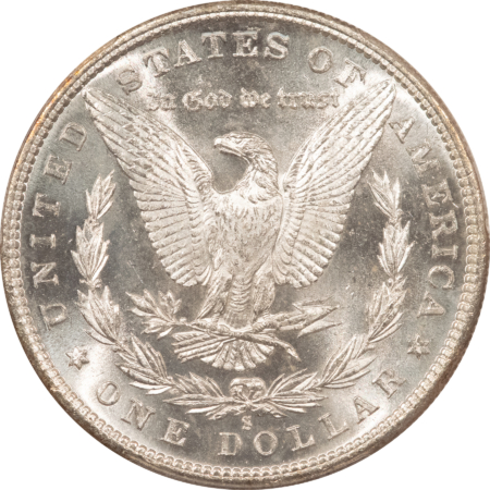 Dollars 1880/79-S $1 MORGAN DOLLAR – PCGS MS-65 BLAZING WHITE GEM!