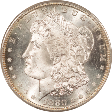 CAC Approved Coins 1880-S $1 MORGAN DOLLAR – CACG MS-64, CAC APPROVED! BLAST WHITE & PQ! LOOKS GEM!