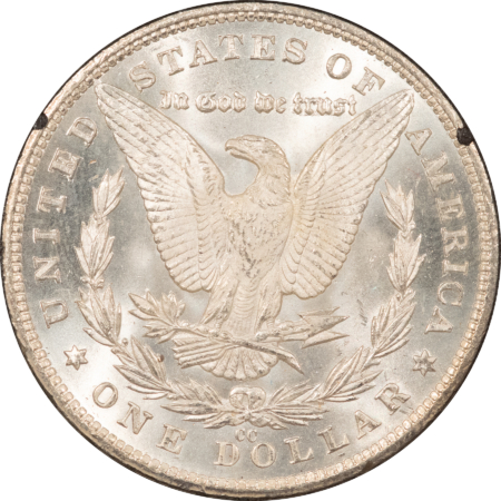 Dollars 1881-CC MORGAN DOLLAR, GSA HARD CASE, W/ BOX & CERT-FROSTY WHITE-SUPERB REVERSE!