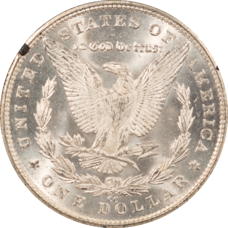 Dollars 1881-CC MORGAN DOLLAR, GSA HARD CASE, W/ BOX & CARD – FROSTY WHITE CARSON CITY!