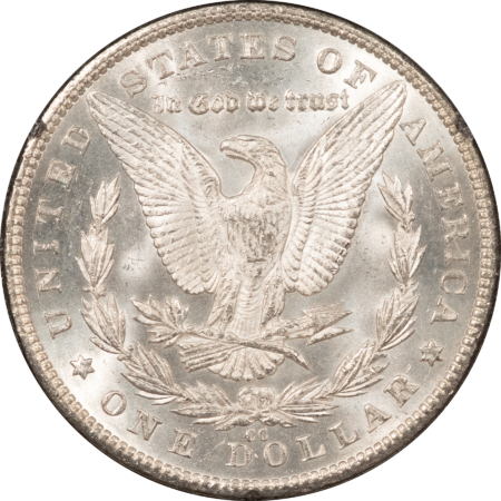 Dollars 1881-CC MORGAN DOLLAR, GSA HARD CASE, NGC MS-62 W/ BOX & CERT-FROSTY WHITE!