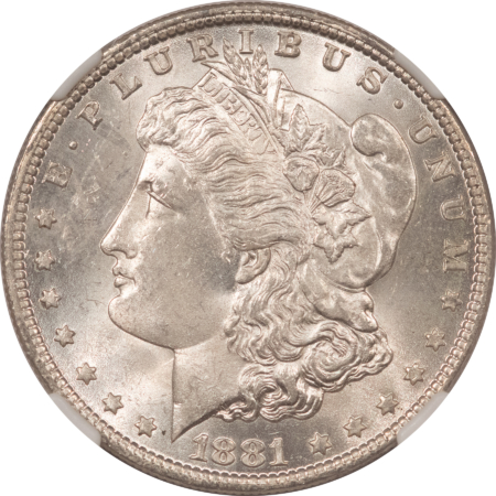 Dollars 1881-O $1 MORGAN DOLLAR – NGC MS-63 BLAST WHITE NEW ORLEANS MORGAN