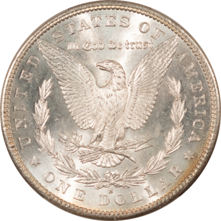 CAC Approved Coins 1881-S $1 MORGAN DOLLAR – CACG MS-64, PRETTY OBV RIM TONING! CAC APPROVED!