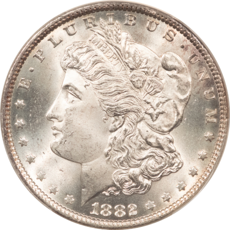 Dollars 1882 $1 MORGAN DOLLAR – PCGS MS-64 BLAST WHITE & PQ!