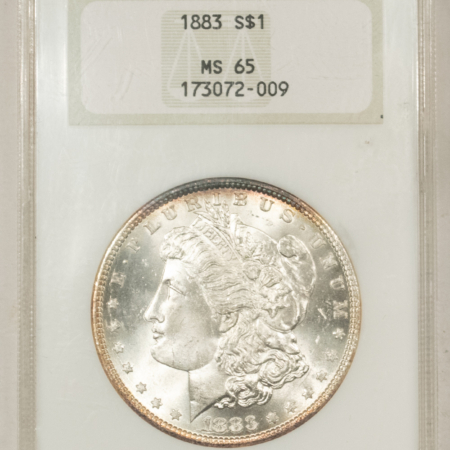 Dollars 1883 $1 MORGAN DOLLAR – NGC MS-65, FATTIE HOLDER, PREMIUM QUALITY+!