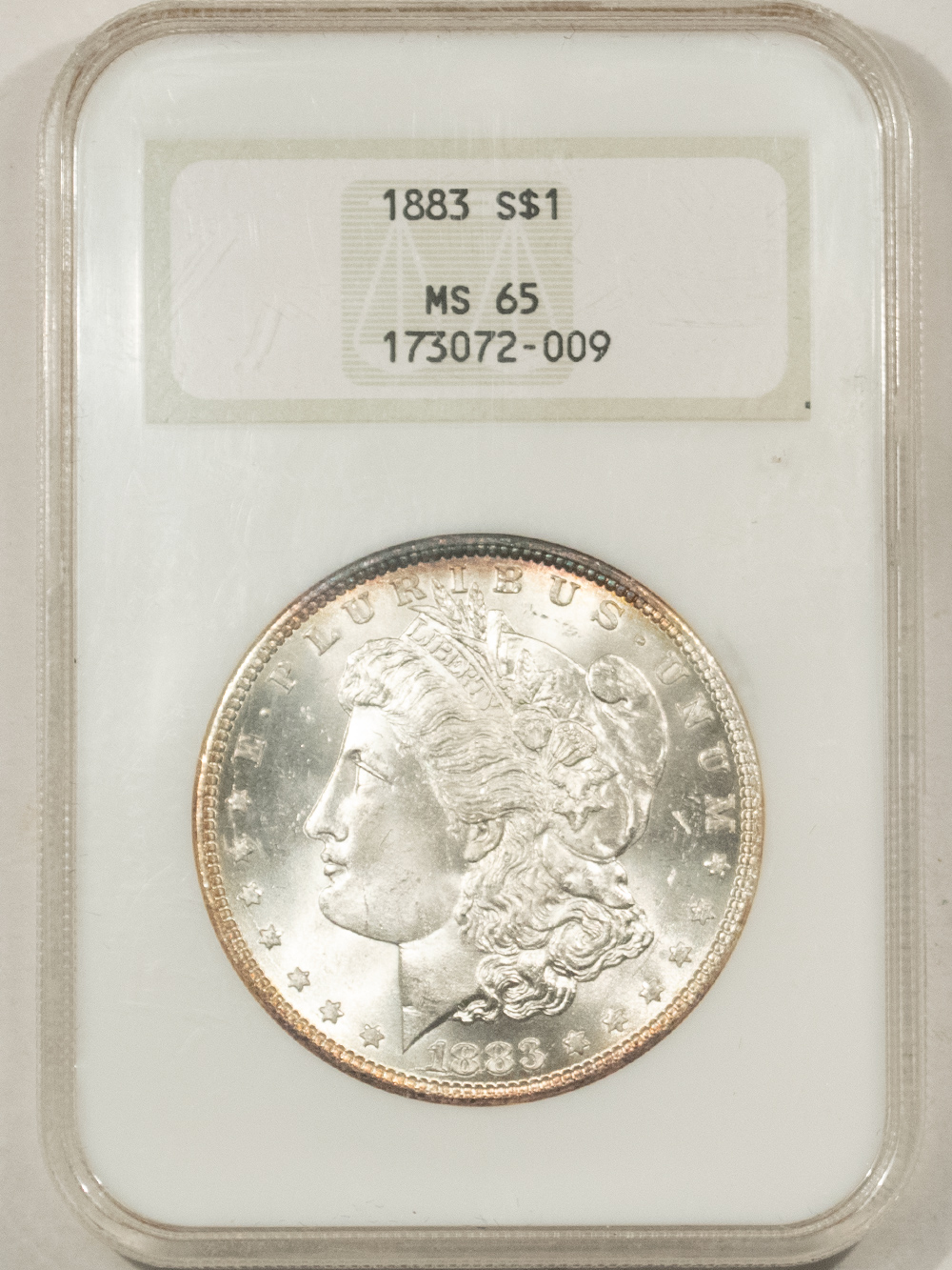 Dollars 1883 $1 MORGAN DOLLAR – NGC MS-65, FATTIE HOLDER, PREMIUM QUALITY+! Dollars 1883 $1 MORGAN DOLLAR – NGC MS-65, FATTIE HOLDER, PREMIUM QUALITY+!