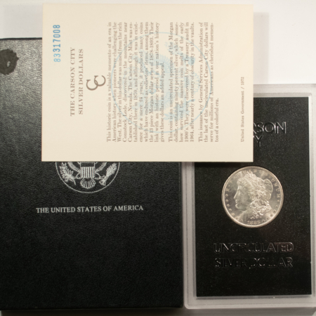Dollars 1883-CC MORGAN DOLLAR, GSA BLACK BOX & CERT-LUSTROUS WHITE W/ PROOFLIKE FIELDS! 