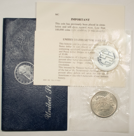 Dollars 1883-O $1 MORGAN DOLLAR GSA BLUE SOFT PACK – UNCIRCULATED WITH BOTH CARDS!