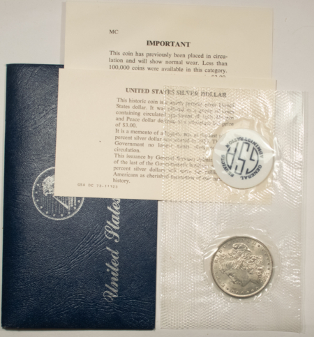 Dollars 1883-O $1 MORGAN DOLLAR GSA BLUE SOFT PACK – UNCIRCULATED W/ BOTH CARDS!
