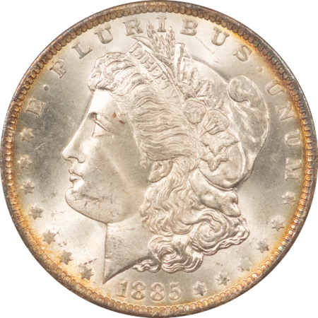 Dollars 1885-O $1 MORGAN DOLLAR – NGC MS-65, PREMIUM QUALITY GEM!