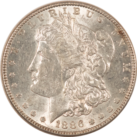 Dollars 1886 $1 MORGAN DOLLAR – HIGH GRADE NEARLY UNCIRCULATED, LOOKS CHOICE!